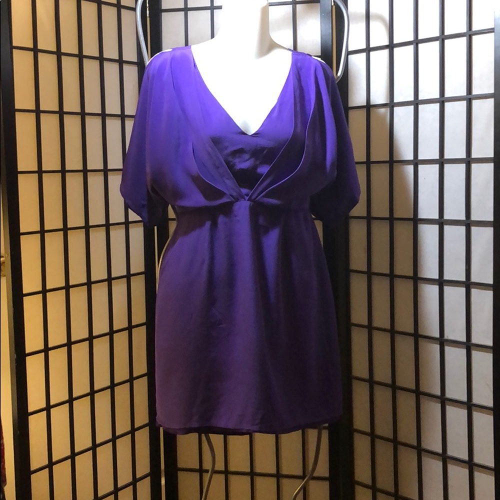 Purple mini dress